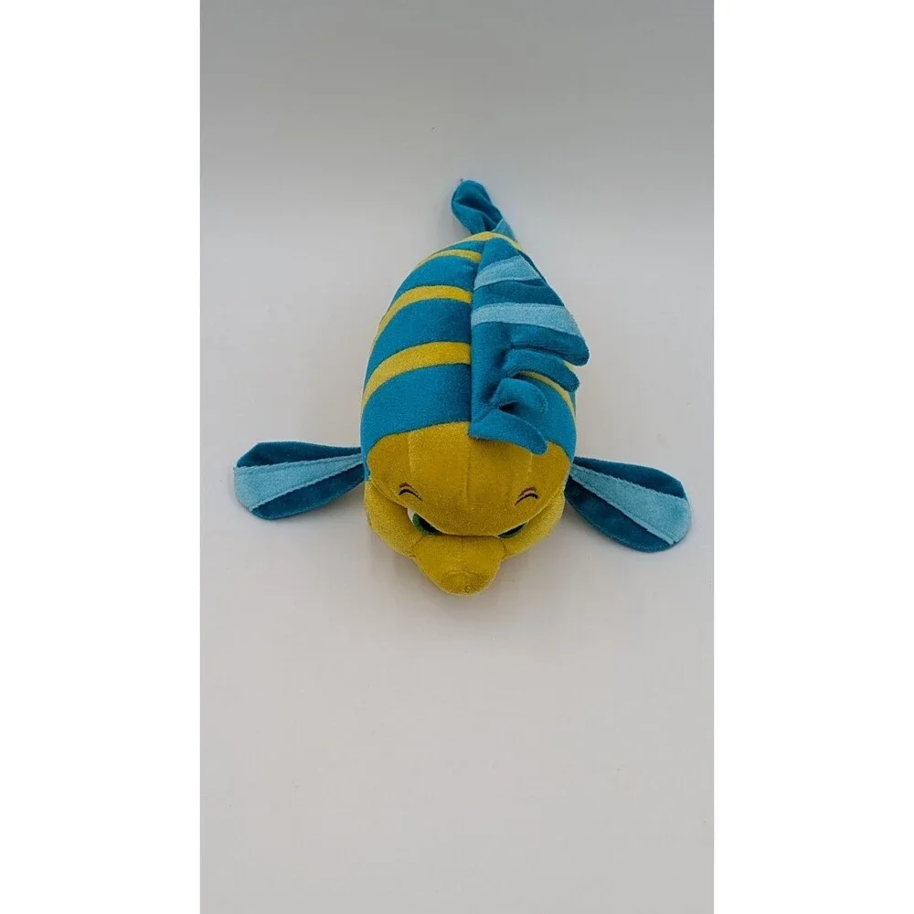 Disney Parks The Little Mermaid Friend Plush Flounder Fish Stuffed Sidekick 9